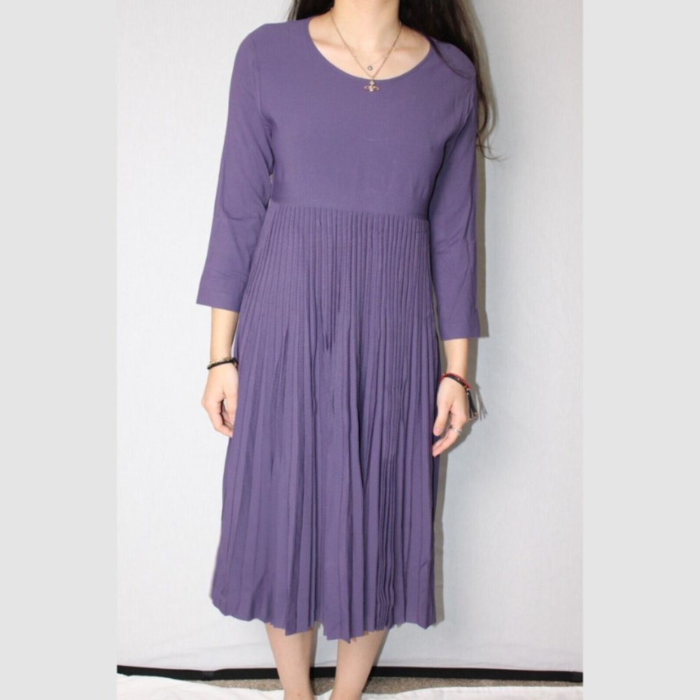 New $2900 Salvatore Ferragamo SILK Dress Size 42 It Made in Italy - Picture 6 of 7